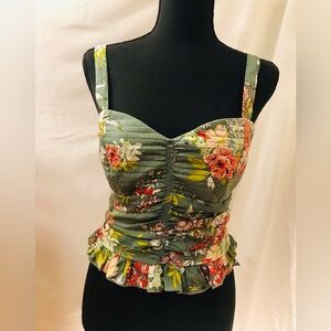 BOG Collective cami size large in green and orange 🍊